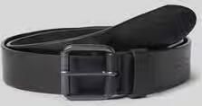 JOOP! COLLECTION Riem met doornsluiting en labeldetail