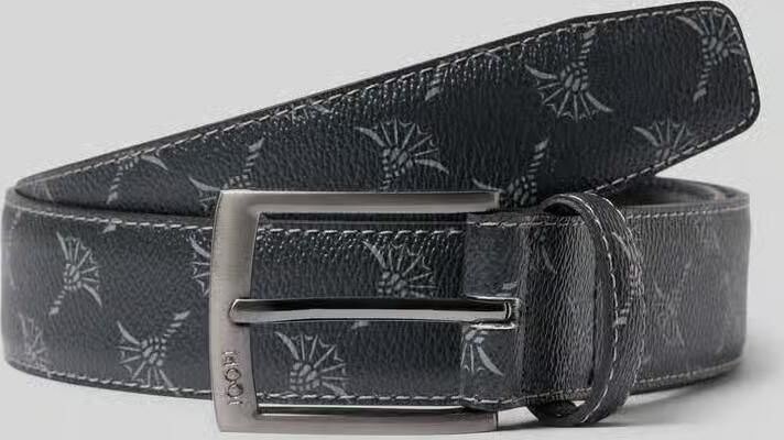 JOOP! COLLECTION Riem met leer en all-over motief