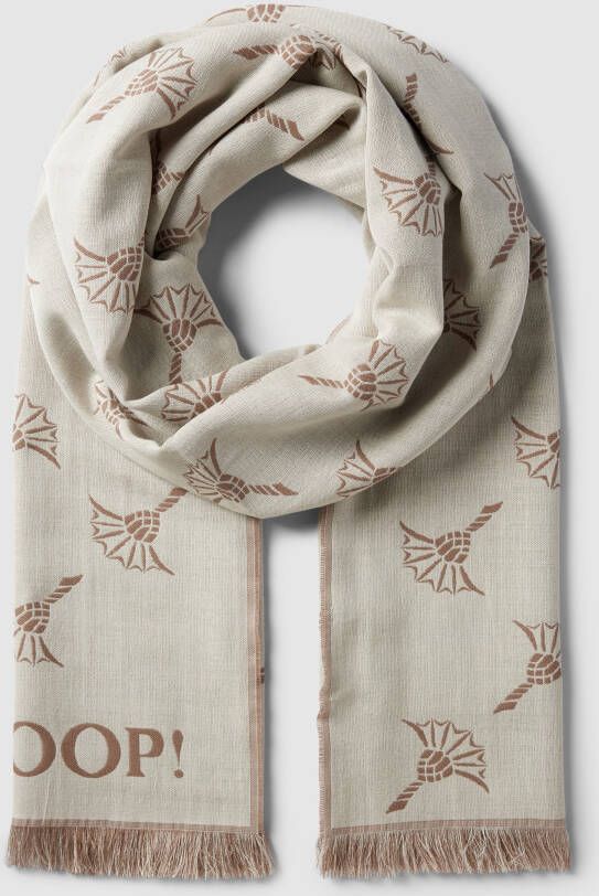 JOOP! Collection Sjaal met labeldetails model 'Feris'
