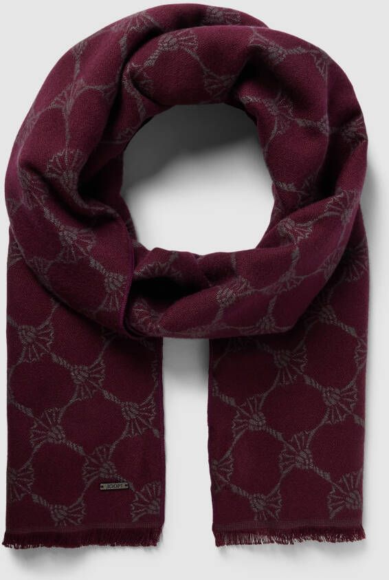 JOOP! Collection Sjaal van viscose met all-over motief model 'Felix'