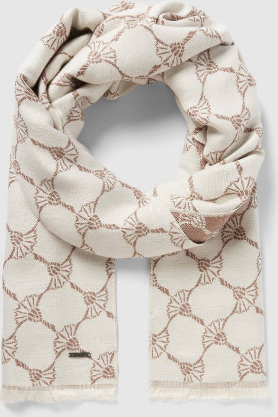 JOOP! Collection Sjaal van viscose met all-over motief model 'Felix'
