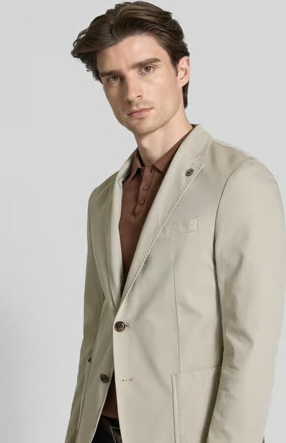 JOOP! Collection Slim fit 2-knoops colbert met reverskraag model 'Hoverest' - Foto 2