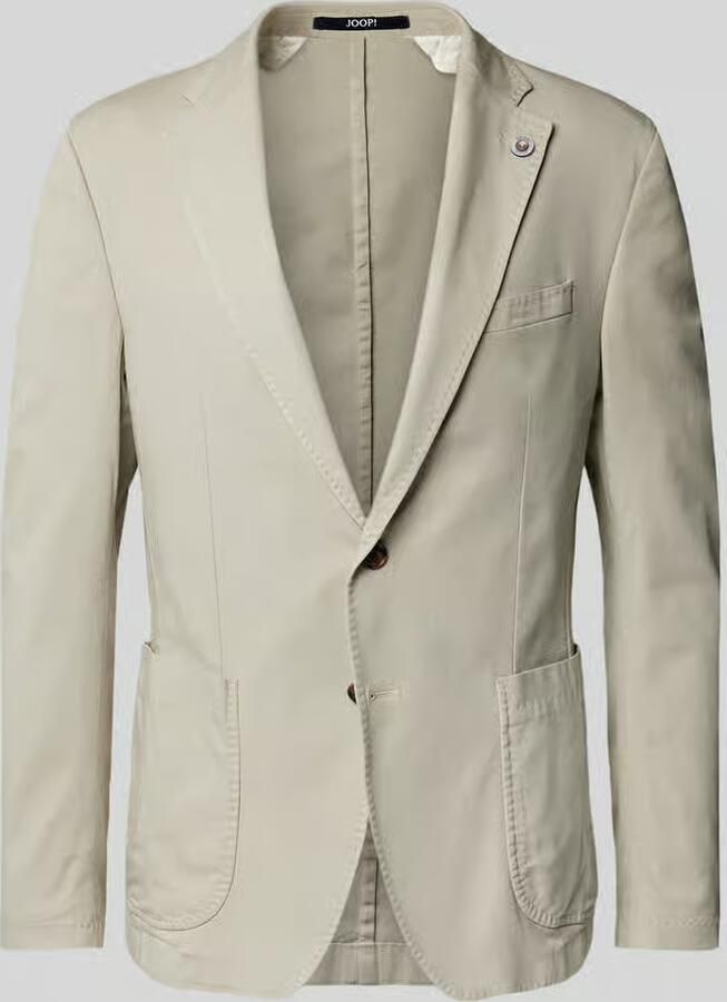 JOOP! Collection Slim fit 2-knoops colbert met reverskraag model 'Hoverest'