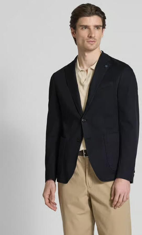 JOOP! Collection Slim fit 2-knoops colbert met reverskraag model 'Hoverest' - Foto 2