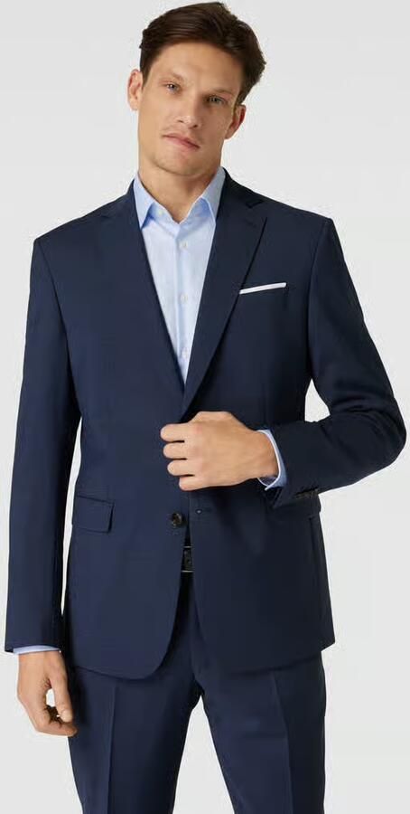 JOOP! COLLECTION Slim fit 2-knoops colbert met wol model 'Finch' - Foto 2