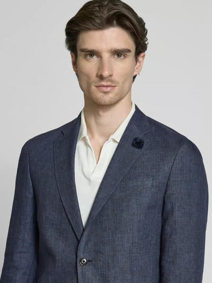 JOOP! Collection Slim fit 2-knoops colbert van linnen model 'Hoverest'