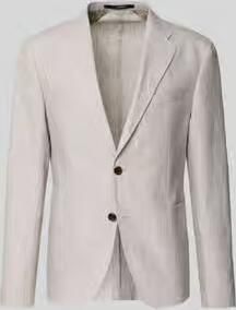 JOOP! COLLECTION slim fit 2-knoops colbert van linnen model 'Hoverest'