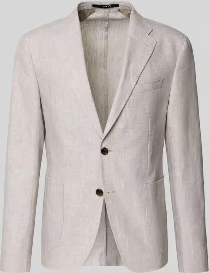 JOOP! COLLECTION slim fit 2-knoops colbert van linnen model 'Hoverest' - Foto 2