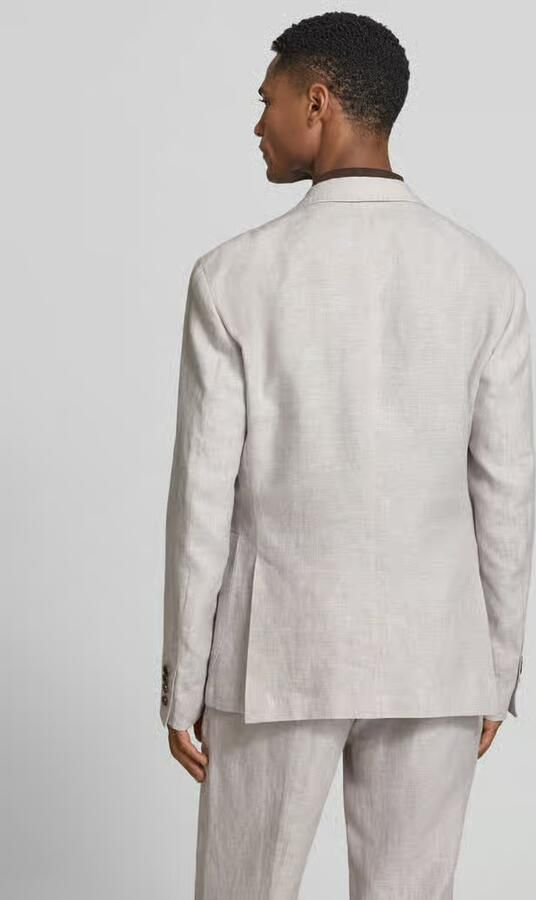 JOOP! COLLECTION slim fit 2-knoops colbert van linnen model 'Hoverest' - Foto 2