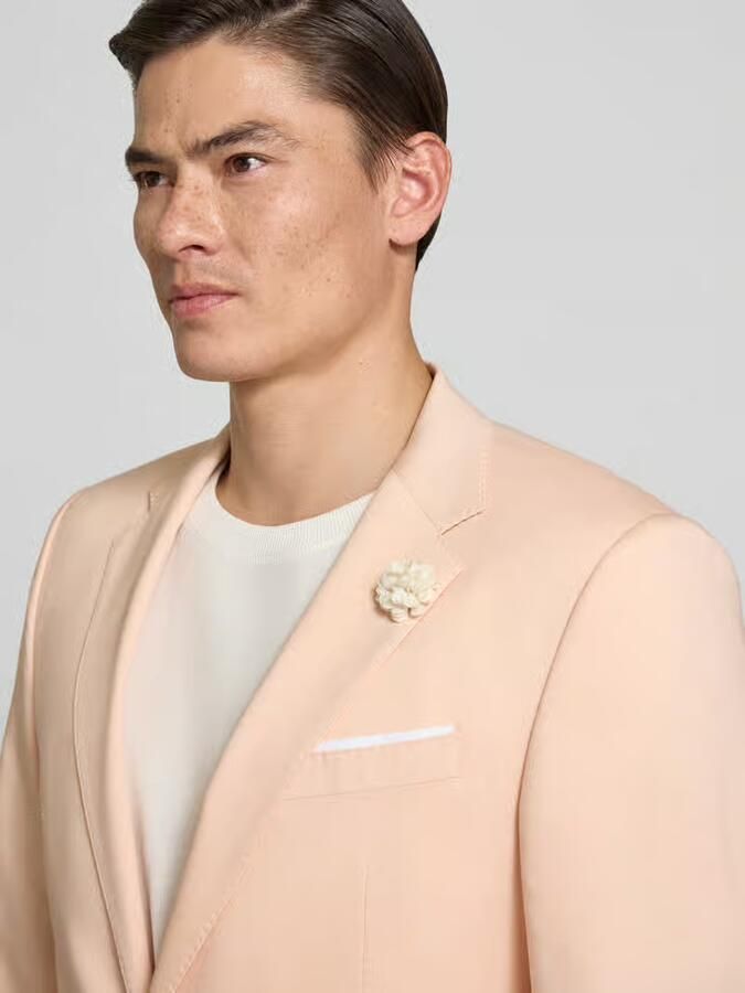 JOOP! COLLECTION slim fit 2-knoops colbert van mix van viscose en wol