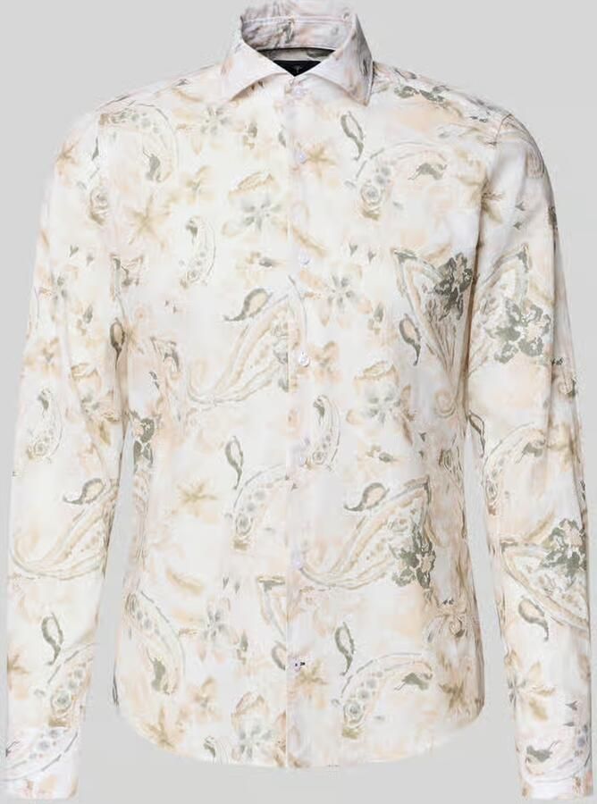 JOOP! COLLECTION Slim fit business-overhemd van linnenmix model 'Pai' - Foto 2