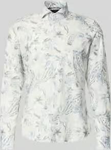 JOOP! COLLECTION Slim fit business-overhemd van linnenmix model 'Pai'