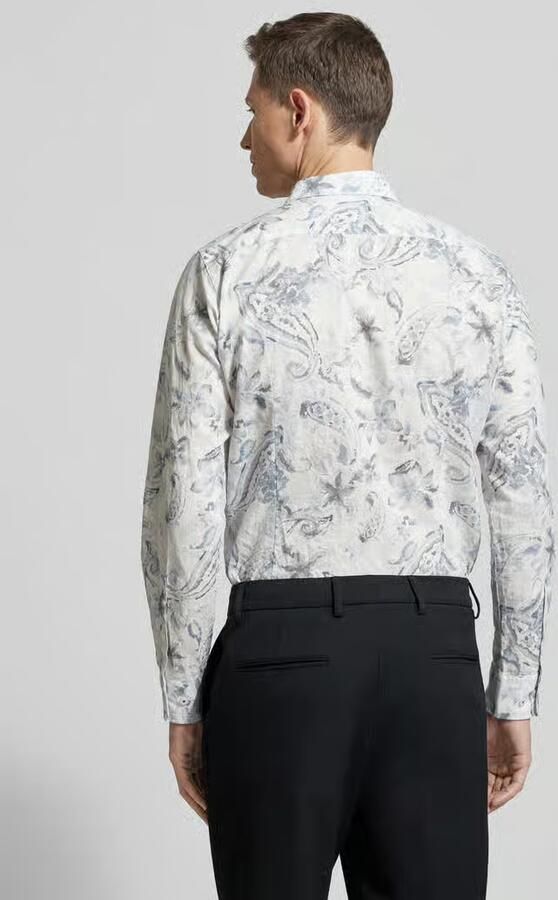 JOOP! COLLECTION Slim fit business-overhemd van linnenmix model 'Pai' - Foto 3