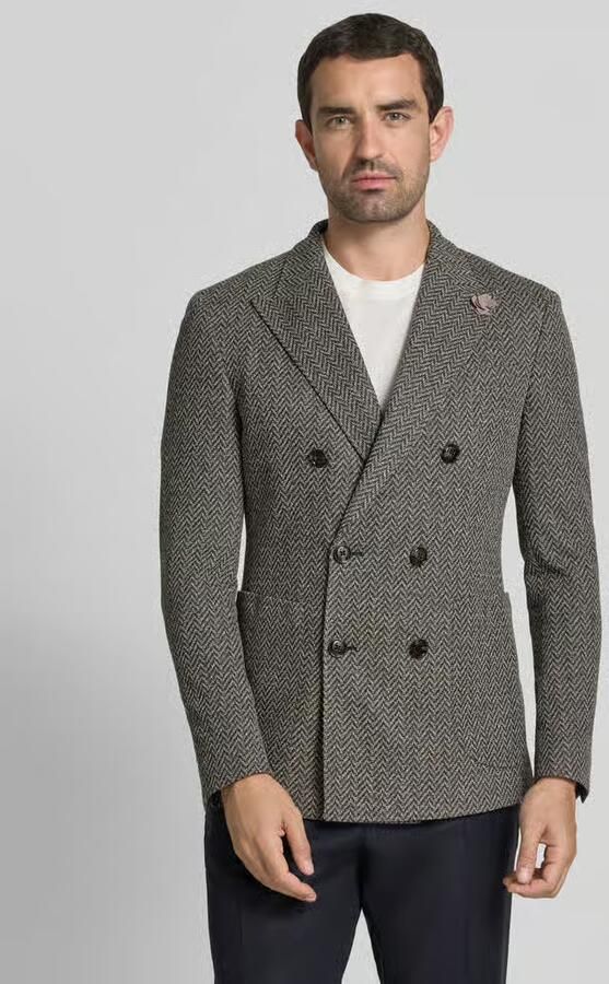 JOOP! COLLECTION slim fit colbert met reverskraag model 'Heazy' - Foto 3