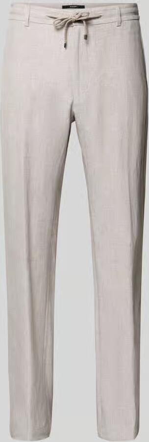 JOOP! COLLECTION slim fit linnenbroek met tunnelkoord model 'Sake' - Foto 2