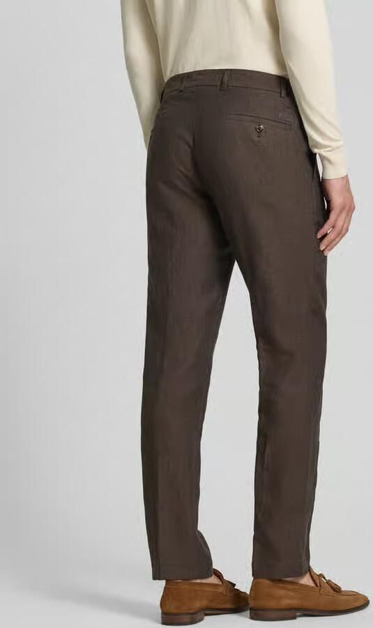 JOOP! COLLECTION slim fit linnenbroek met tunnelkoord model 'Sake'