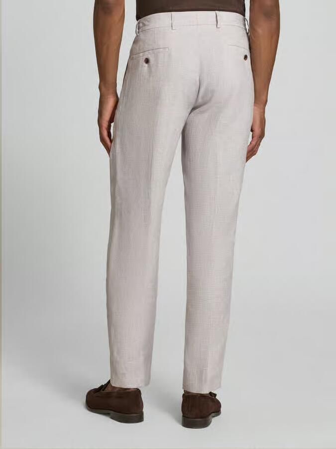 JOOP! COLLECTION slim fit linnenbroek met tunnelkoord model 'Sake'