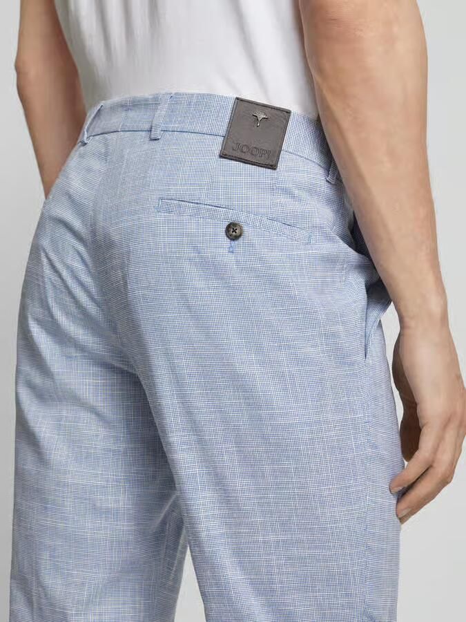 JOOP! COLLECTION Slim fit pantalon met wol- en linnenaandeel model 'Hank'