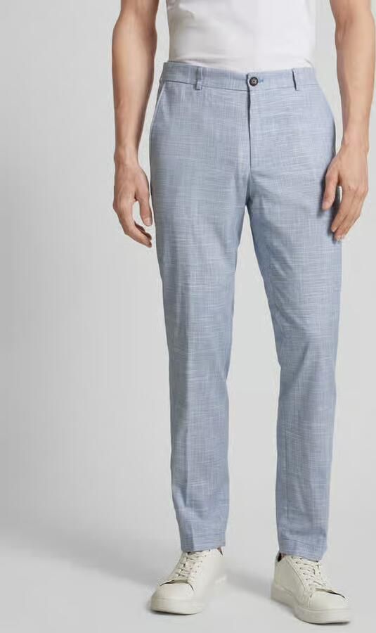 JOOP! COLLECTION Slim fit pantalon met wol- en linnenaandeel model 'Hank' - Foto 3