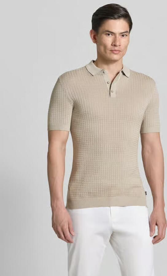 JOOP! COLLECTION slim fit poloshirt in brei-look model 'Vanceo' - Foto 4