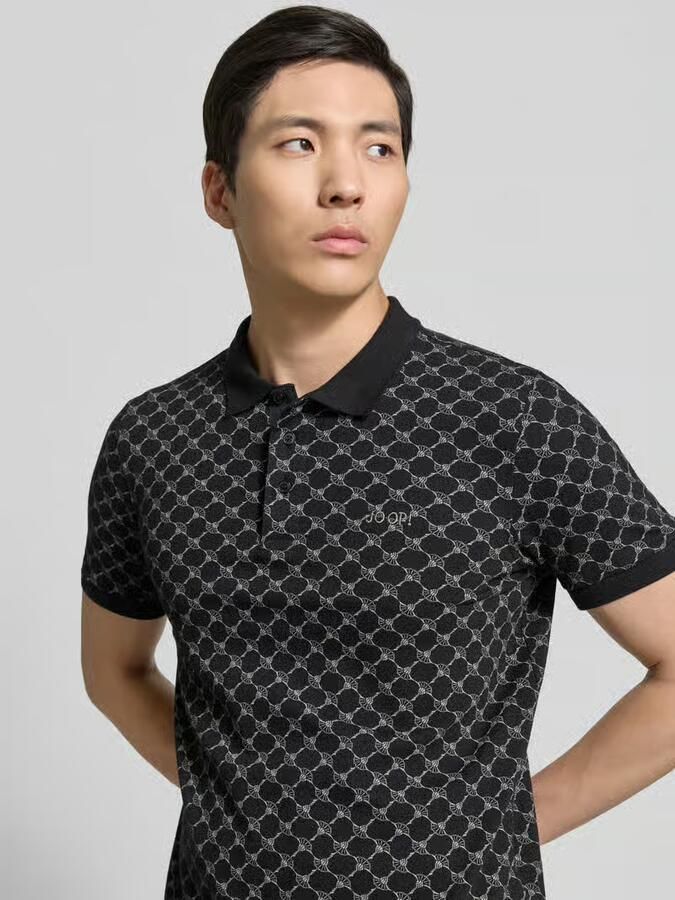 JOOP! COLLECTION Regular fit poloshirt met labelstitching model 'Paigam' - Foto 4