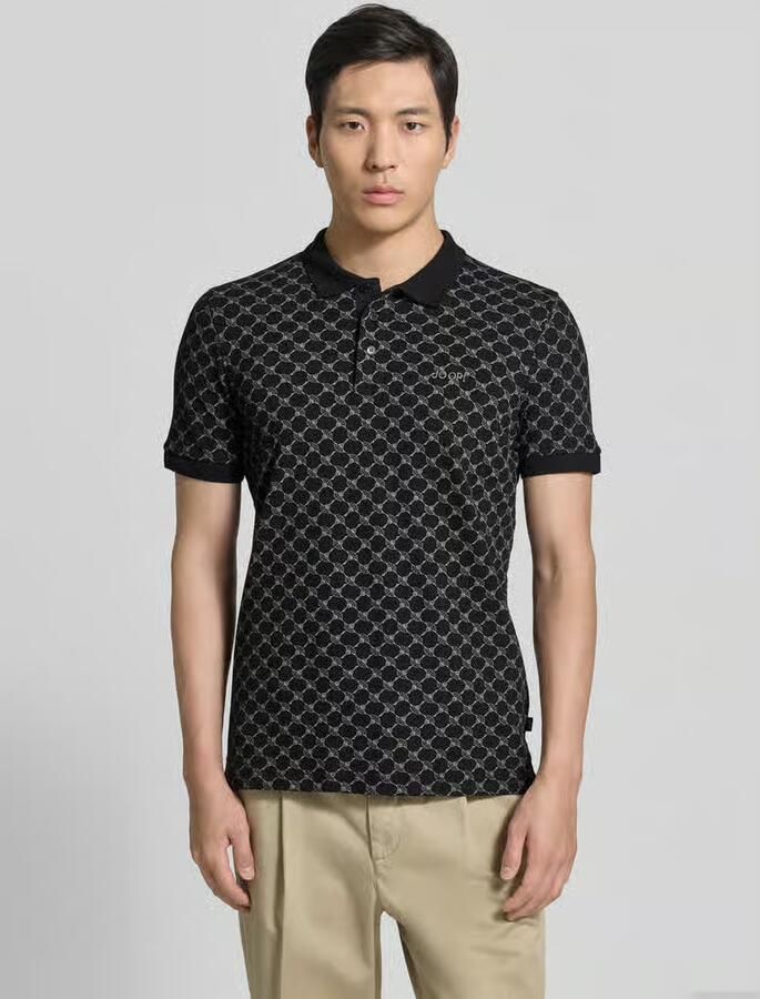 JOOP! COLLECTION Regular fit poloshirt met labelstitching model 'Paigam' - Foto 2
