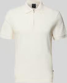 JOOP! COLLECTION slim fit poloshirt met ritssluiting model 'Franciscojose'