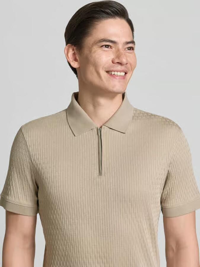 JOOP! COLLECTION slim fit poloshirt met ritssluiting model 'Franciscojose'