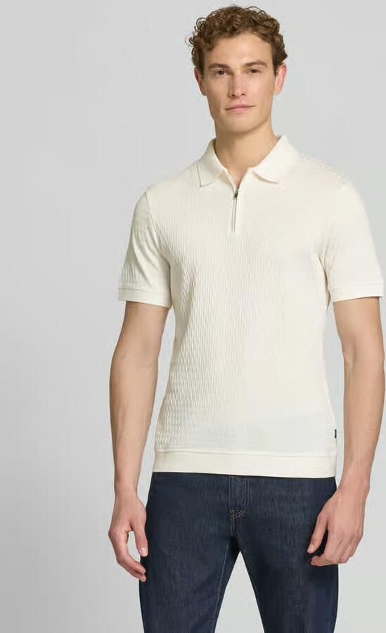 JOOP! COLLECTION slim fit poloshirt met ritssluiting model 'Franciscojose' - Foto 3