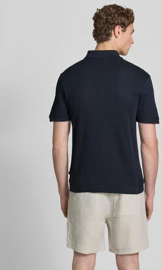 JOOP! COLLECTION slim fit poloshirt met ritssluiting model 'Franciscojose'