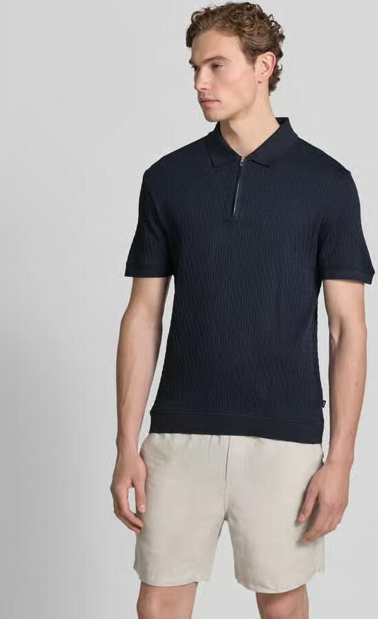 JOOP! COLLECTION slim fit poloshirt met ritssluiting model 'Franciscojose' - Foto 4