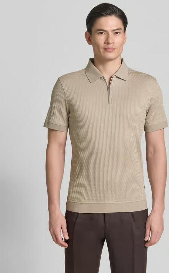 JOOP! COLLECTION slim fit poloshirt met ritssluiting model 'Franciscojose' - Foto 4