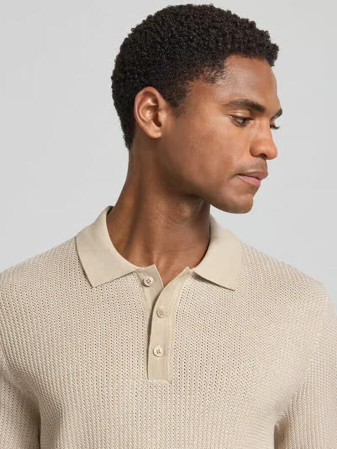 JOOP! COLLECTION slim fit poloshirt met structuurpatroon model 'Brianoro'