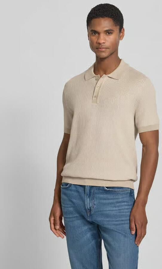 JOOP! COLLECTION slim fit poloshirt met structuurpatroon model 'Brianoro' - Foto 4