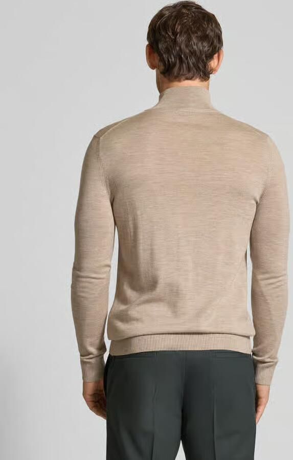 JOOP! Collection Gebreide pullover van scheerwol met opstaande kraag model 'Dario'
