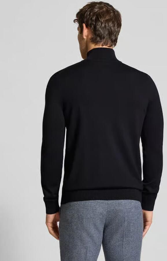 JOOP! Collection Gebreide pullover van scheerwol met opstaande kraag model 'Dario' - Foto 2