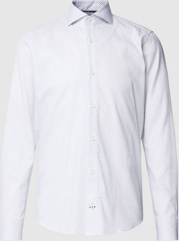 JOOP! Collection Slim fit zakelijk overhemd met all-over motief model 'Paiton'