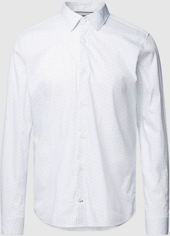 JOOP! Collection Slim fit zakelijk overhemd met all-over motief model 'Pit'