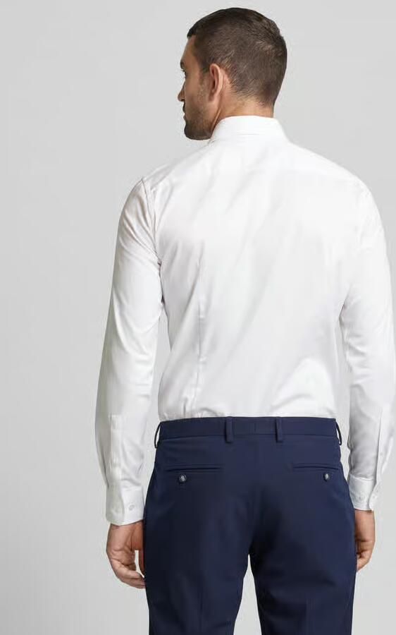 JOOP! Collection Slim fit zakelijk overhemd met haaikraag model 'Pares'
