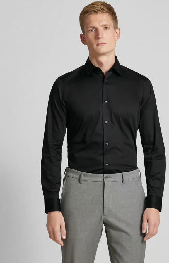 JOOP! COLLECTION Slim fit zakelijk overhemd met kentkraag model 'Pit' - Foto 2