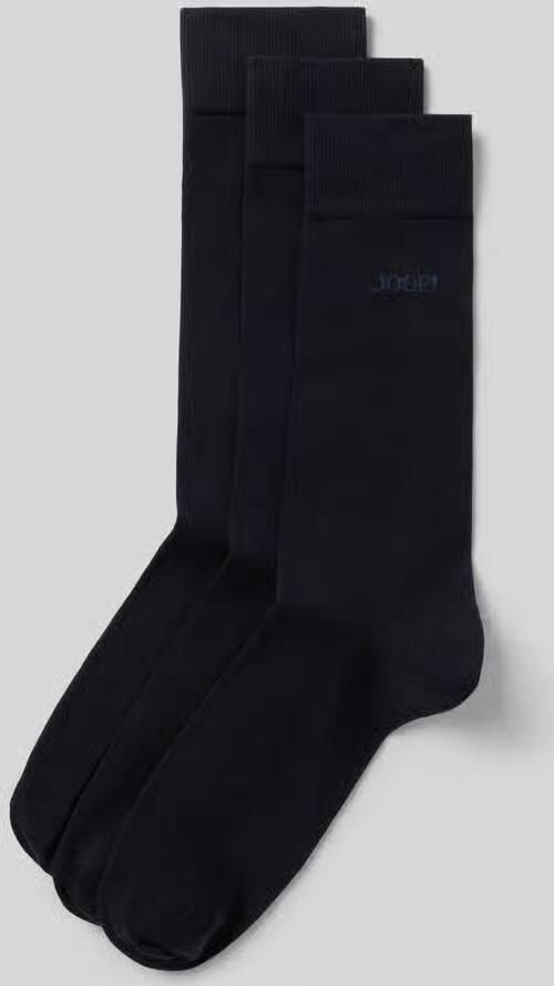 JOOP! Collection Sokken met labeldetail in een set van 3 paar