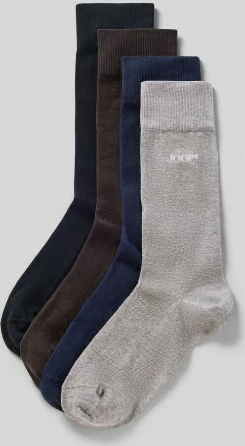 JOOP! COLLECTION Sokken van katoenmix in set van 4