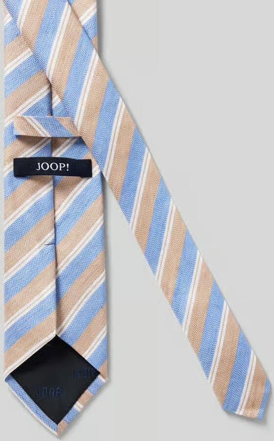 JOOP! COLLECTION Stropdas van Mix van zijde en linnen in All-over look (8 cm)