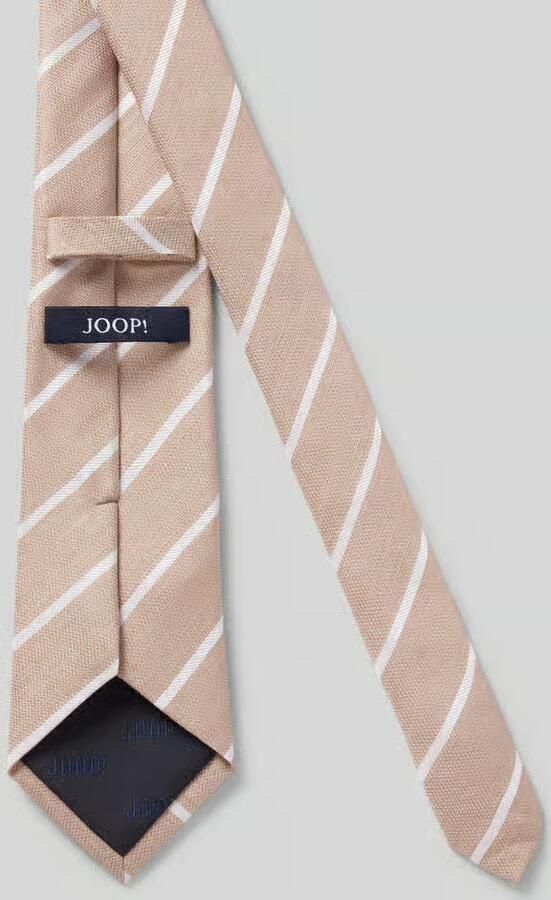 JOOP! COLLECTION Stropdas van Mix van zijde en linnen in All-over look (8 cm)
