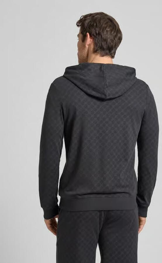 JOOP! COLLECTION Sweatjack met logomotief en capuchon