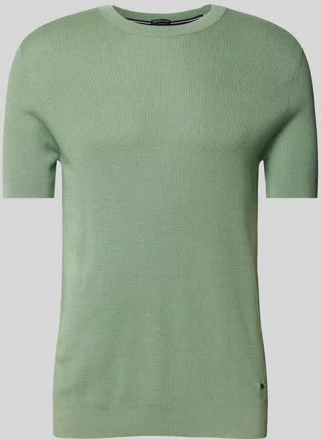 JOOP! Collection T-shirt in gebreide look model 'Valdro'