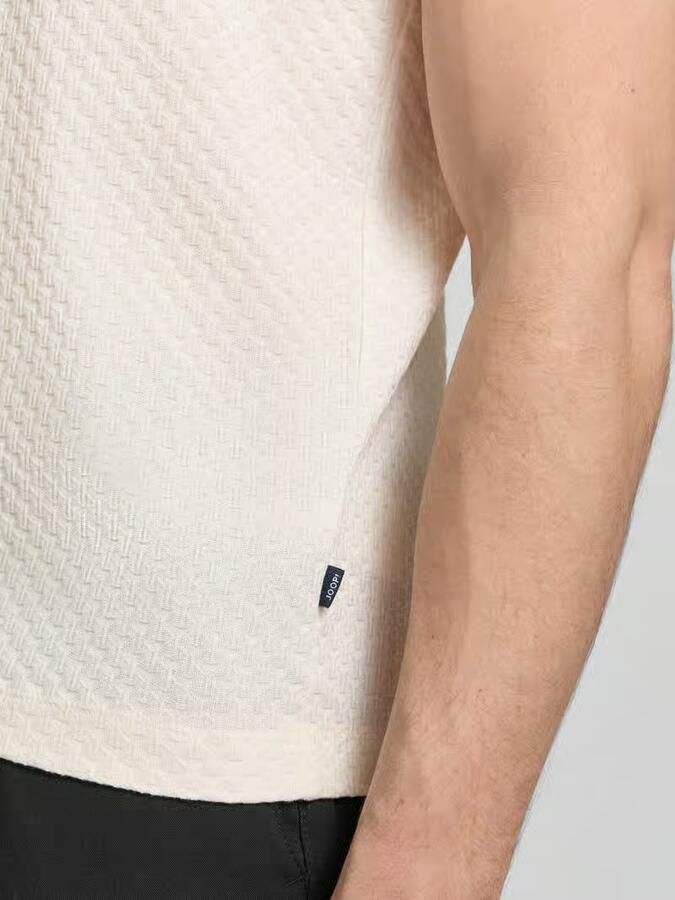 JOOP! Collection T-shirt met geribde ronde hals - Foto 2