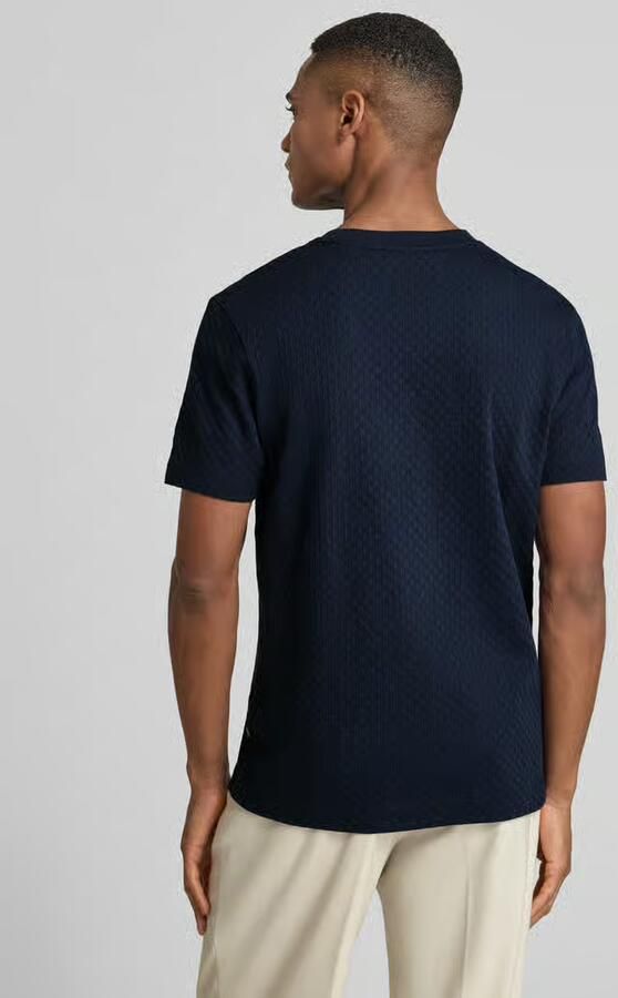 JOOP! COLLECTION T-shirt met geribde ronde hals