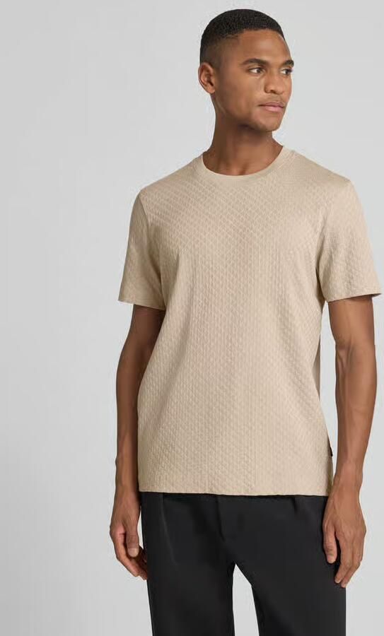 JOOP! COLLECTION T-shirt met geribde ronde hals - Foto 4