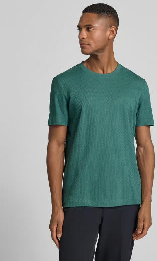JOOP! COLLECTION T-shirt met geribde ronde hals - Foto 4